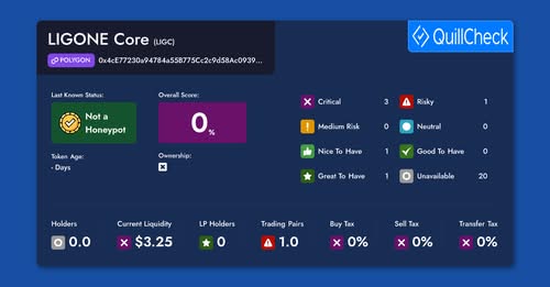 QuillAI Screenshot – LIGC Not a Honeypot